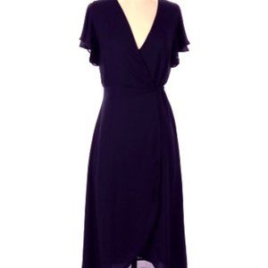Everly Black Wrap Dress